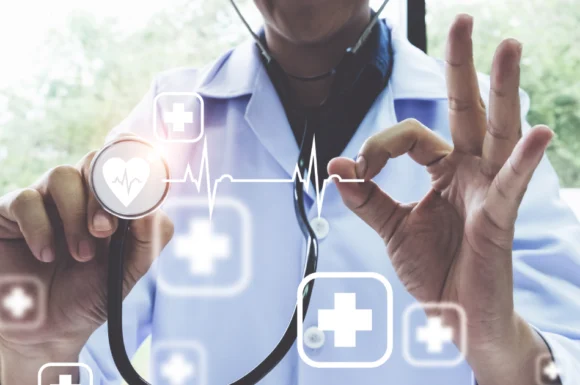 Healthcare professional using digital tools to improve quality of care and patient safety in Kenya